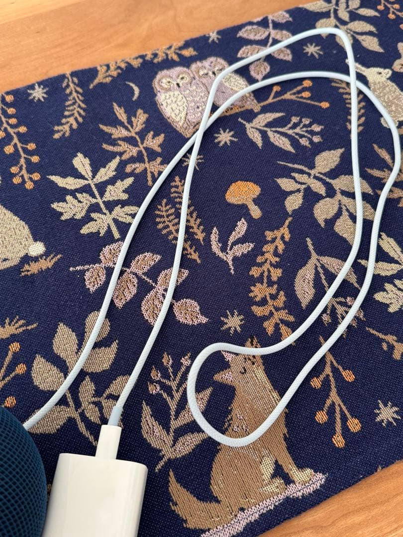 【美品】Apple Pod mini ブルー 充電器付き