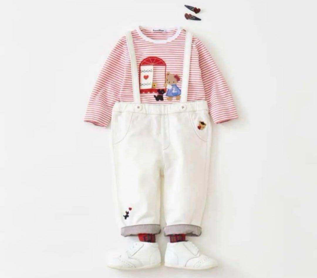 新品タグ付き　ファミリア　9分丈パンツ（たすき付き）