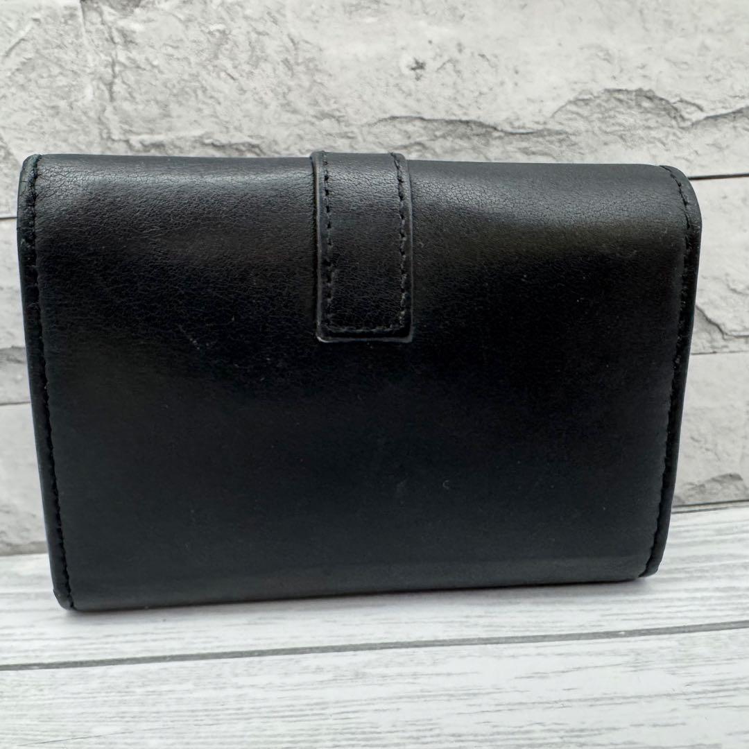 【美品】サンローラン 6連キーケース レザー YSL ロゴ金具 ブラック