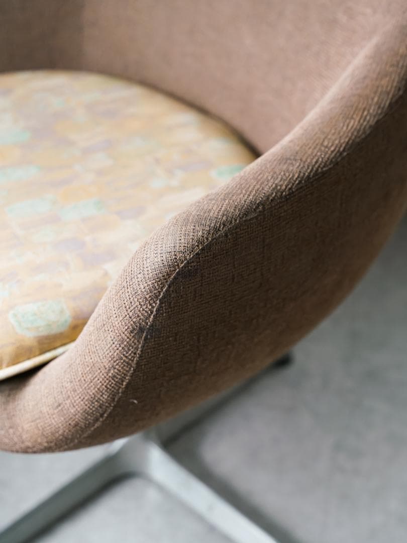 70's vintage 回転 ラウンジチェア 1Pソファ ミッドセンチュリー