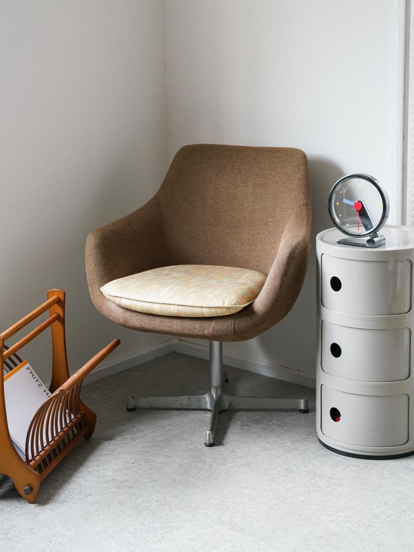 70's vintage 回転 ラウンジチェア 1Pソファ ミッドセンチュリー