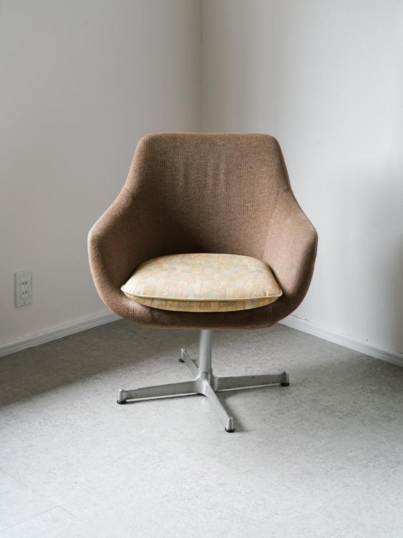 70's vintage 回転 ラウンジチェア 1Pソファ ミッドセンチュリー