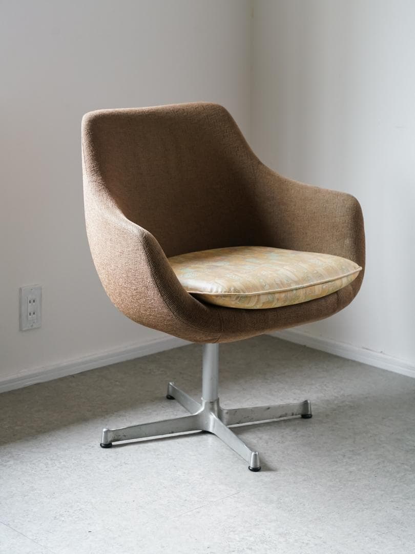 70's vintage 回転 ラウンジチェア 1Pソファ ミッドセンチュリー