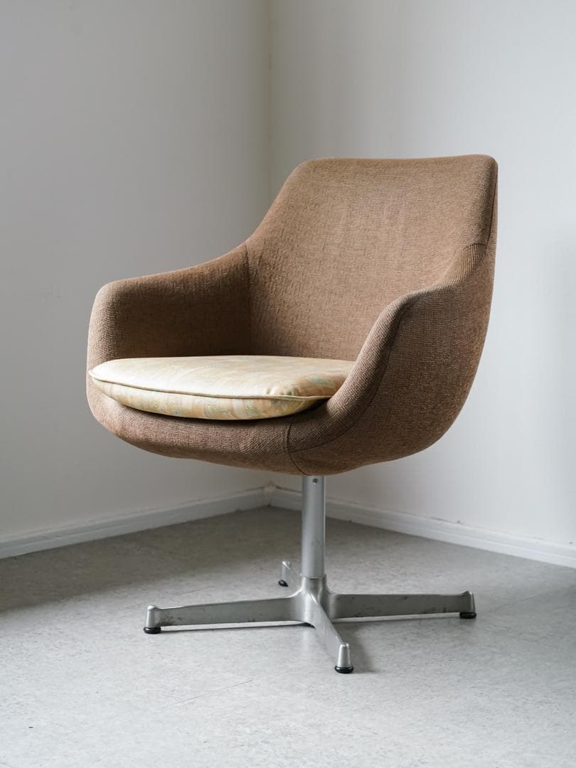 70's vintage 回転 ラウンジチェア 1Pソファ ミッドセンチュリー