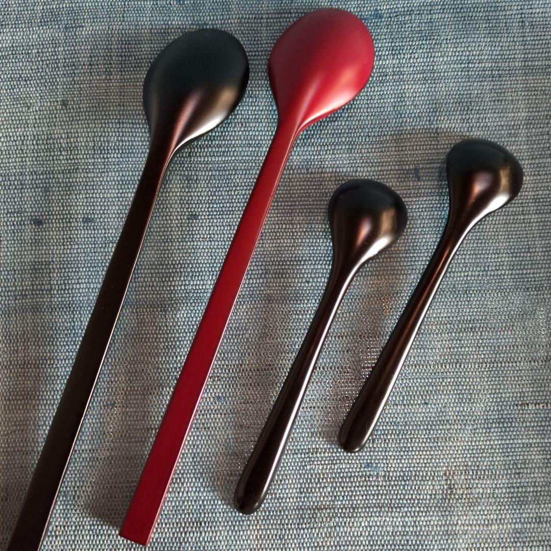 瀬戸國勝さんの輪島塗スプーン4点