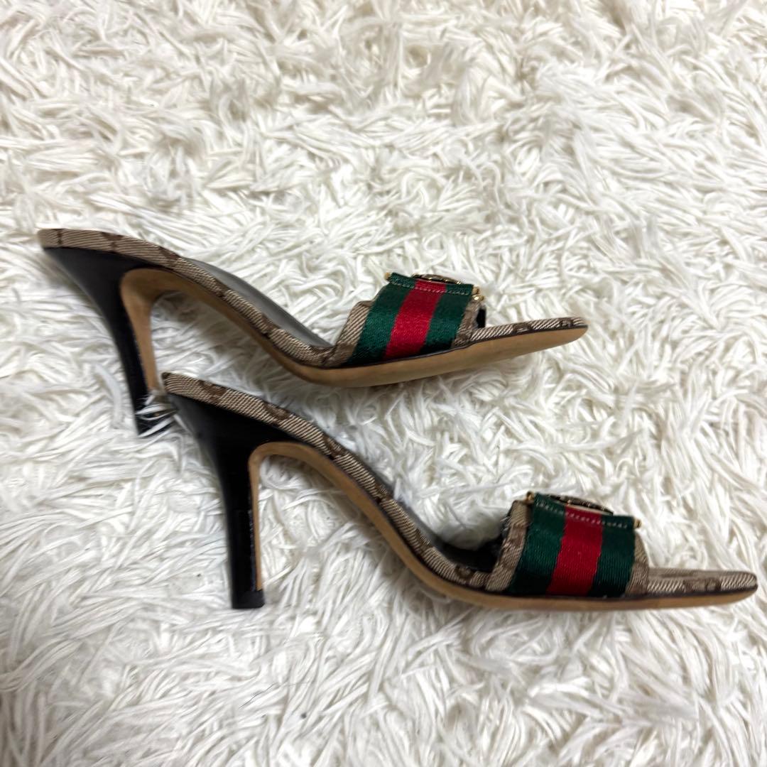 GUCCI✨ミュール　サンダル　GG シェリーライン　クレスト　サイズ34