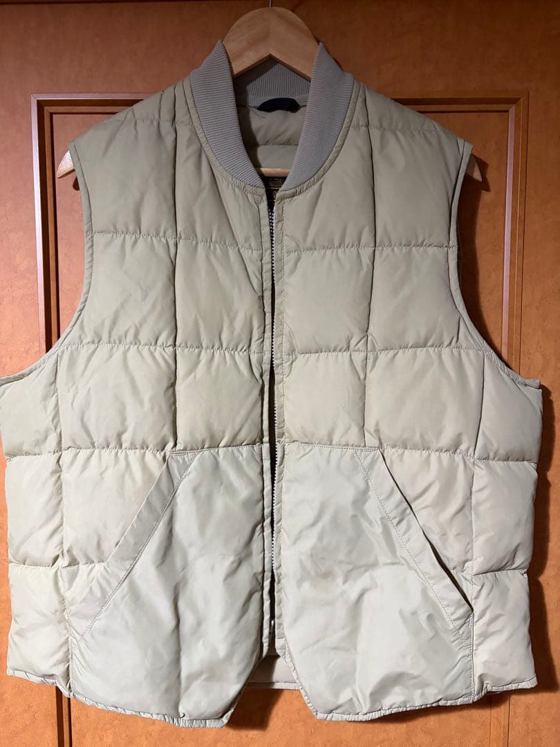 Eddie Bauer キルティングベスト 44 ベージュ