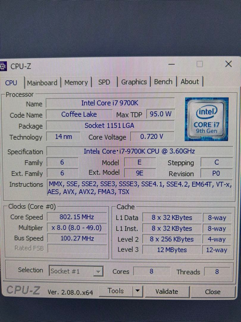 i7 9700k ROGSTRIX Z370-F GAMING MSIクーラ