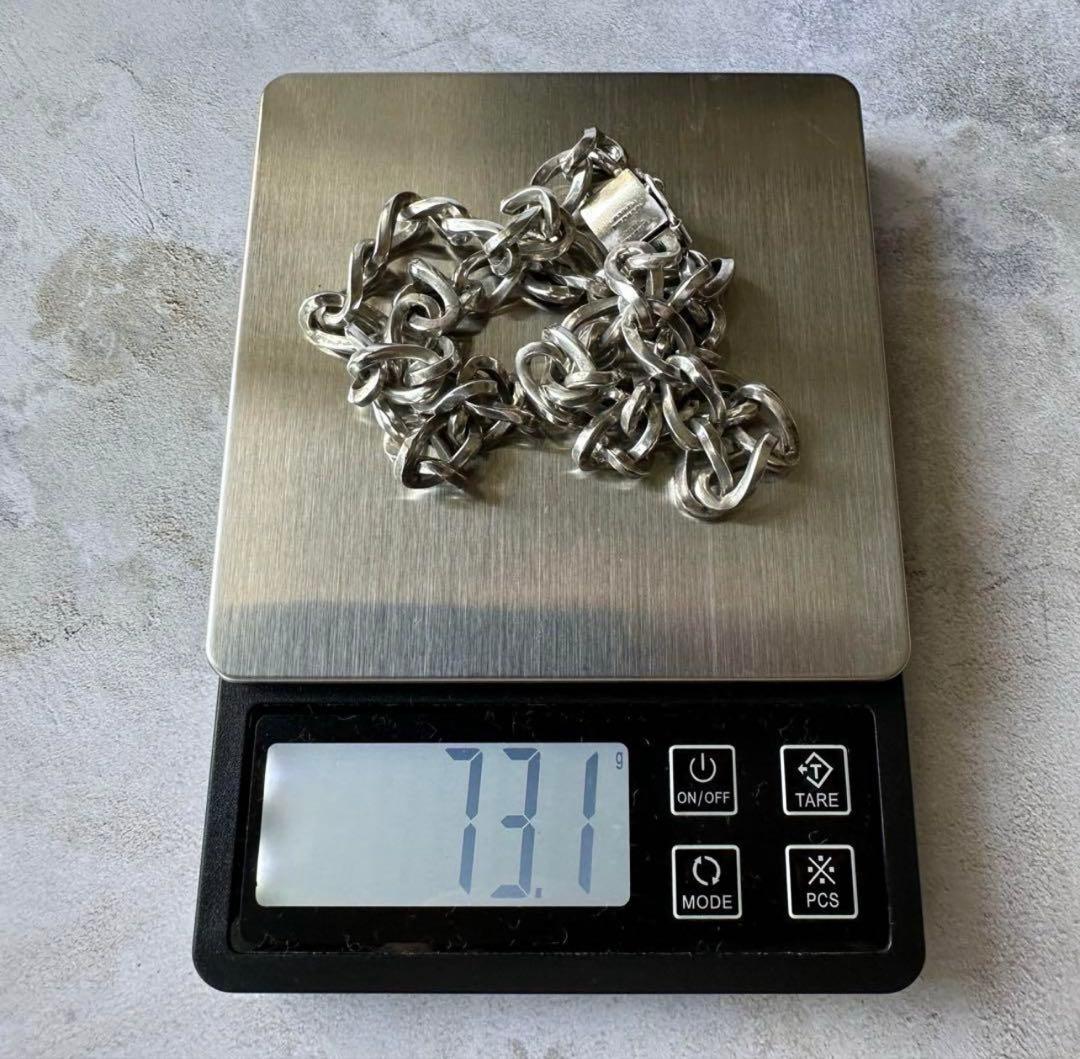 「期間限定値下げ」ヴィンテージ チェーンリンクネックレス シルバー925