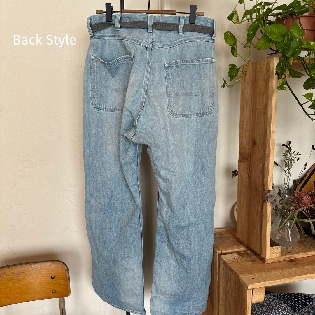 オーディナリーフィッツ　レディース　ベルト付きデニムパンツ