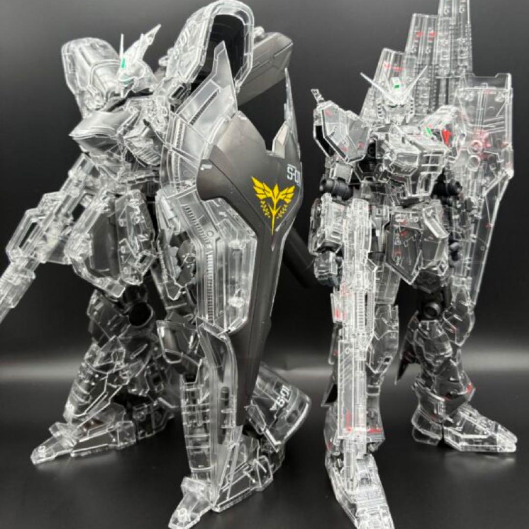 新品未使用　MG νガンダム & サザビー セット　メカニカルクリア