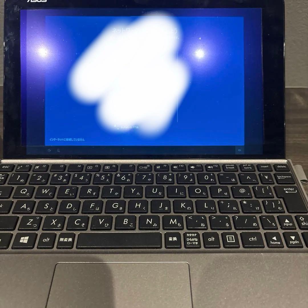 ASUS Windowsタブレット 本体 シルバー BAPEケース付き2in1