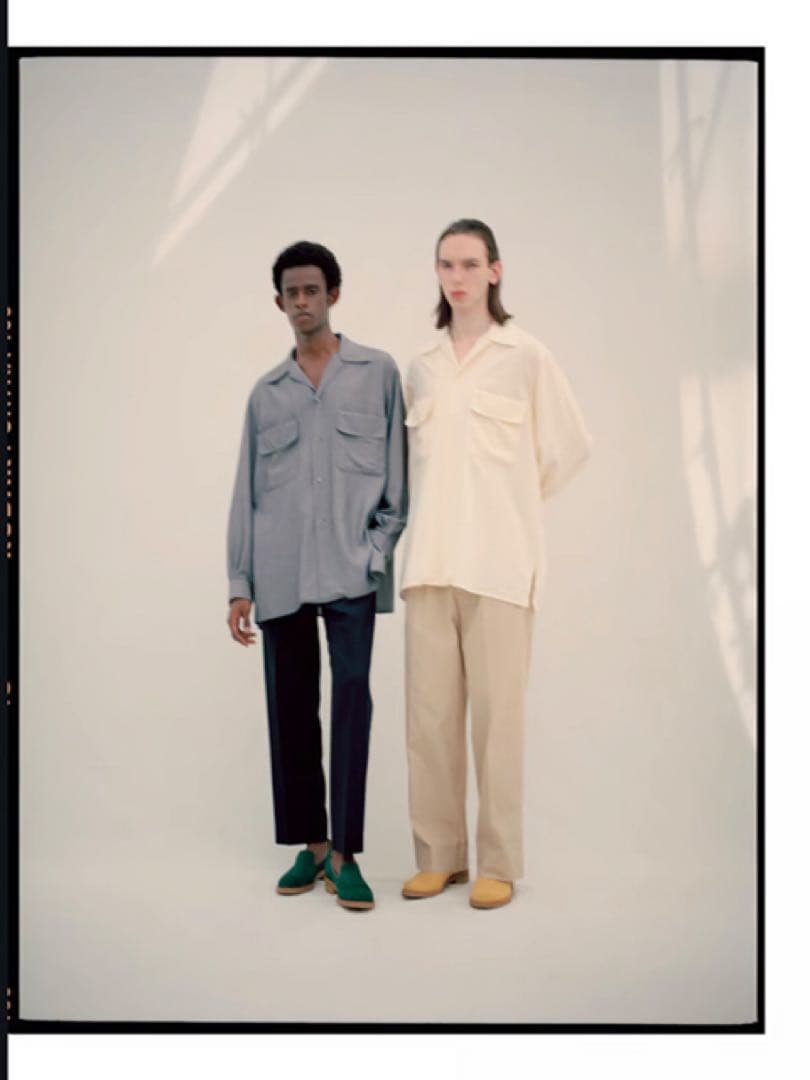 YOKE OPEN COLLAR SHIRT 希少サイズ1