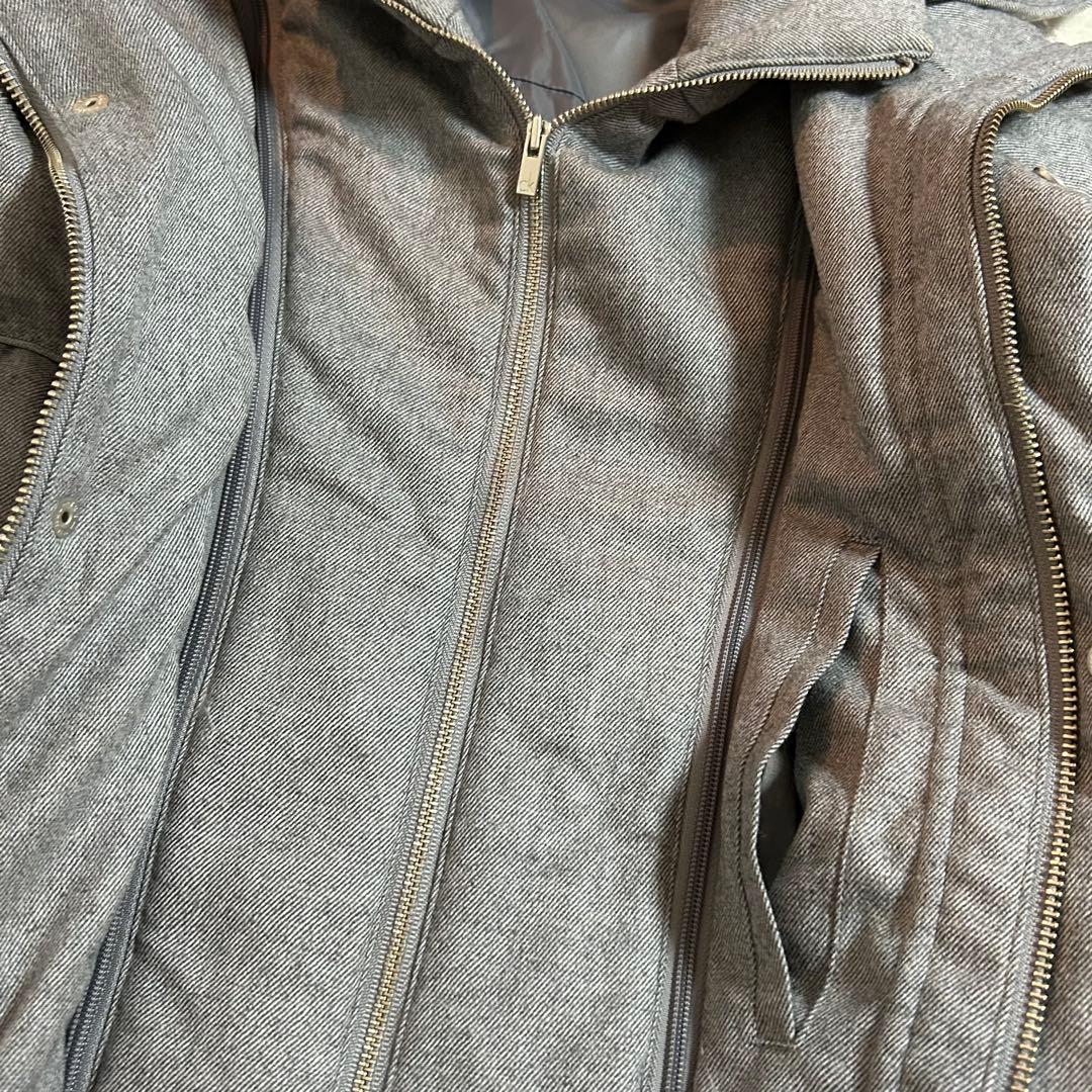 【カルバンクライン】ダウンジャケット　メンズ　グレー　毛98% 上品　カジュアル