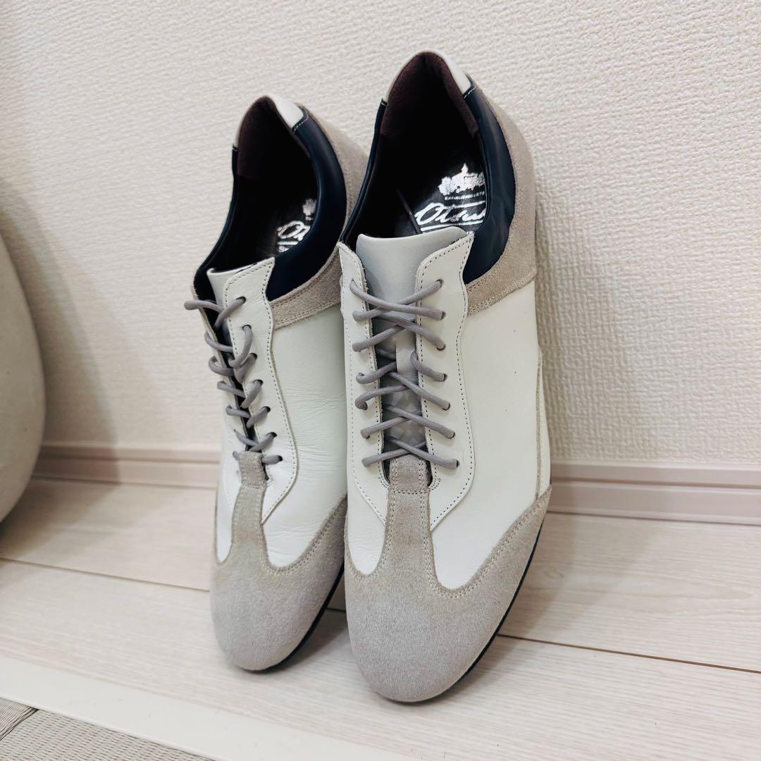 大塚製靴　クラシックレザースニーカー　ジェントル　25.5センチ