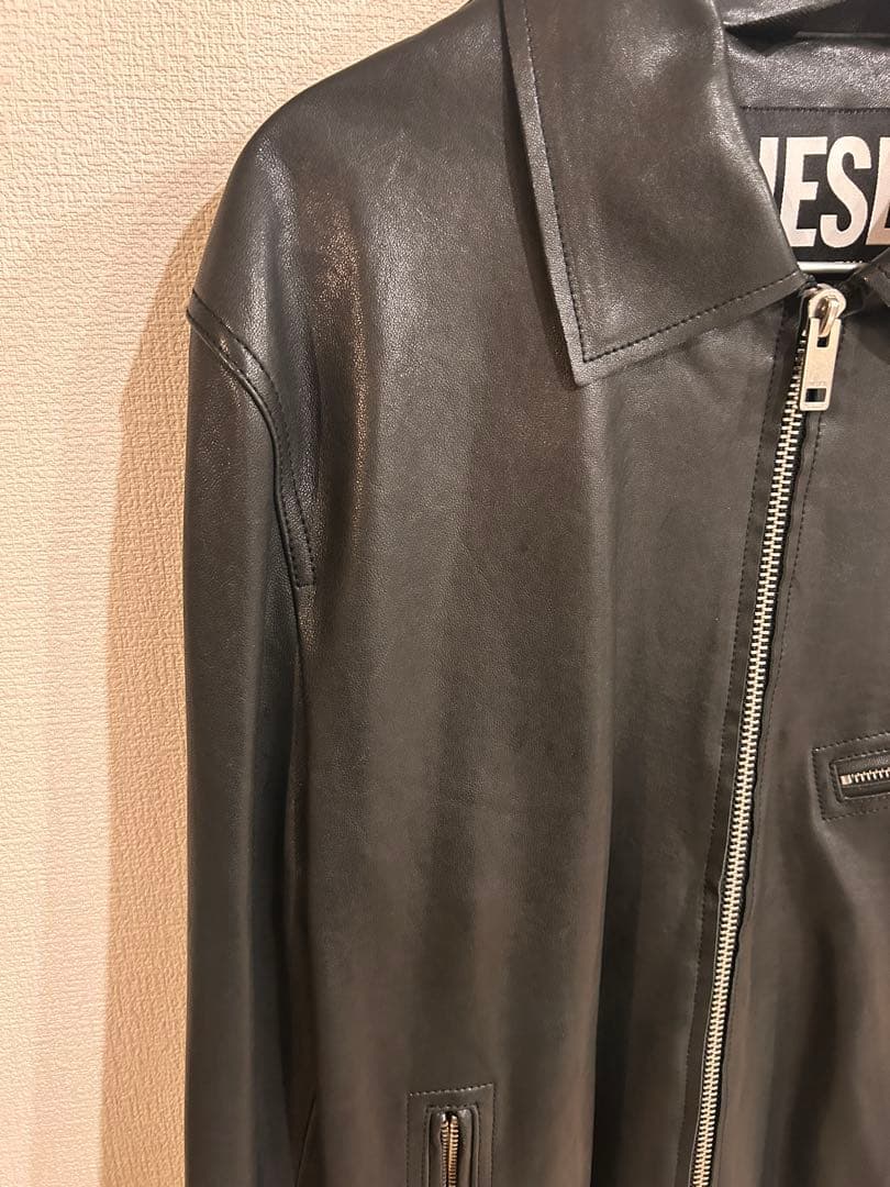 DIESEL l-korn-a Leather jacket アウトレット品