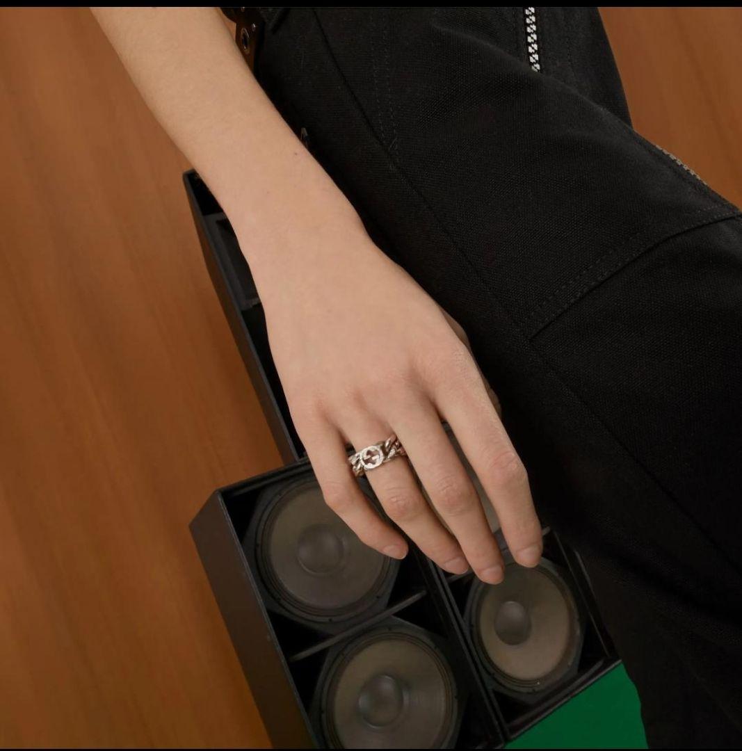 専用　新品 GUCCI インターロッキングG チェーン リング 指輪 S