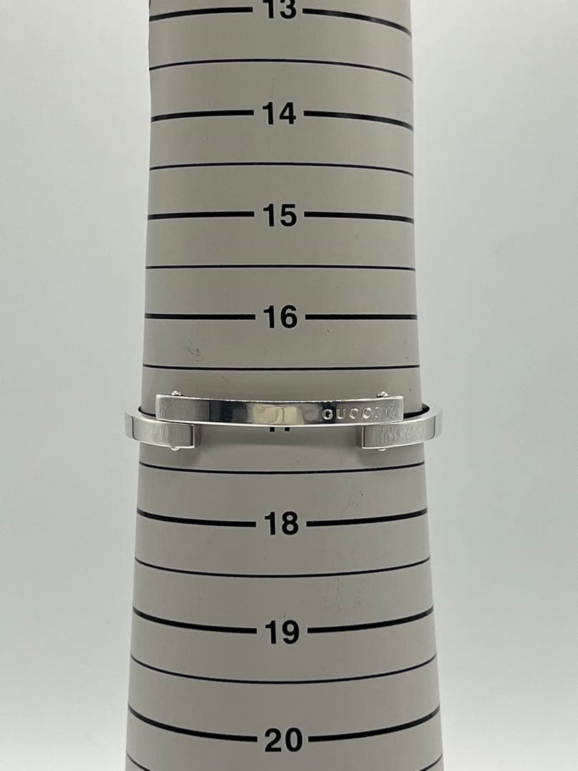 グッチ GUCCI バー プレート リンク ブレスレット SV925 希少