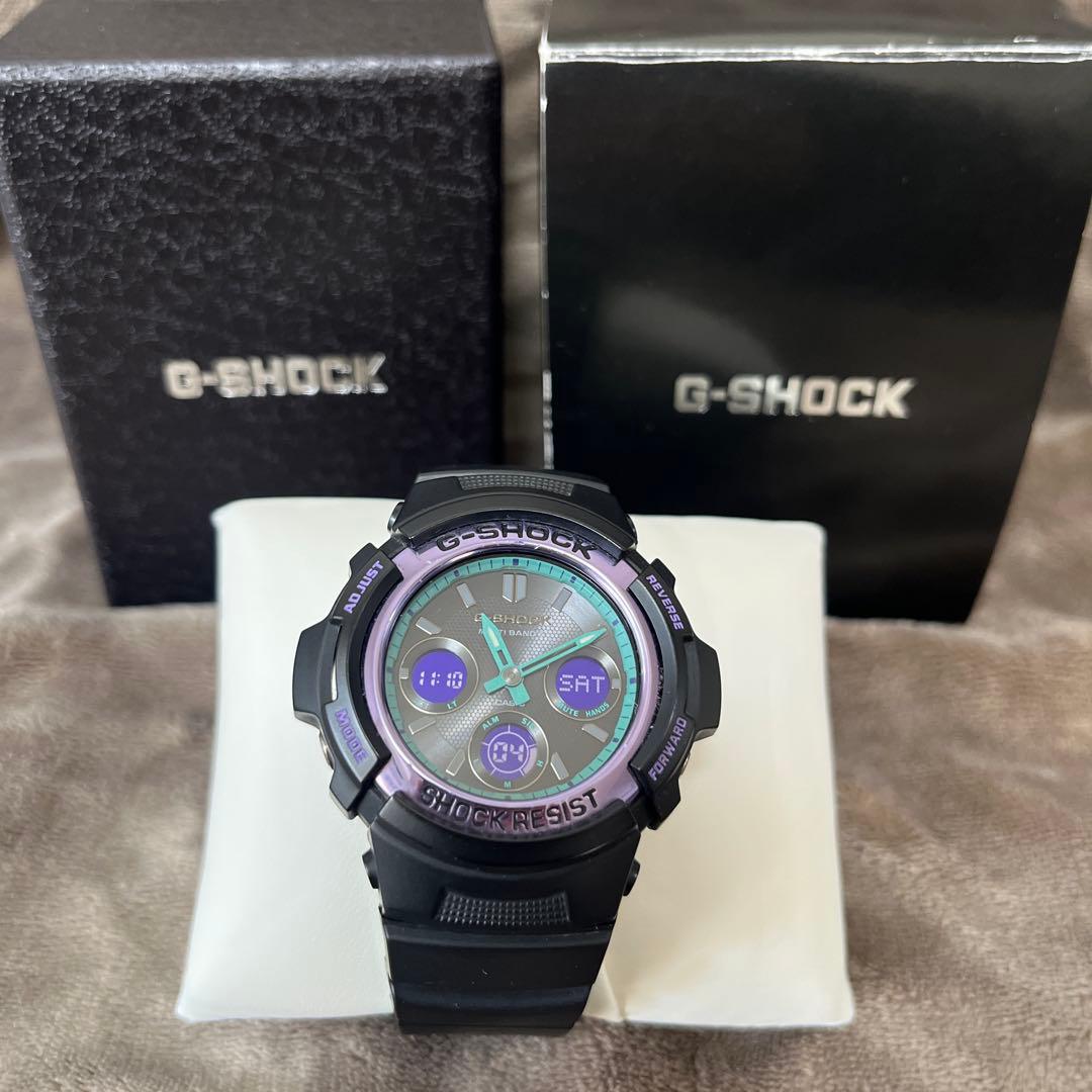 なかやん　G-SHOCK Gショック♦︎AWG-M100SBL 電波ソーラー