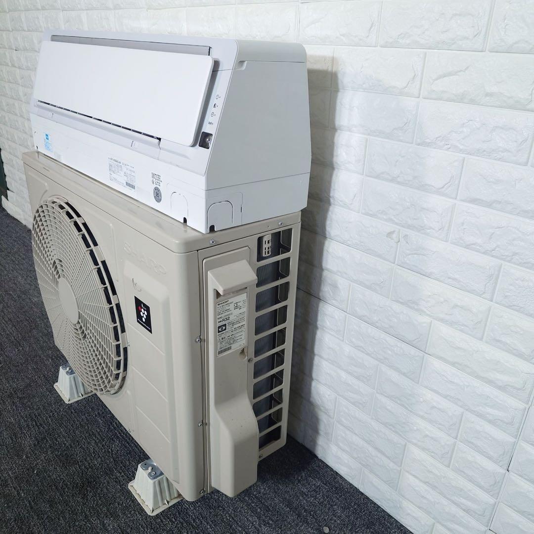 SHARP エアコン AY-N56H2-W 18畳用 2021年製 F077