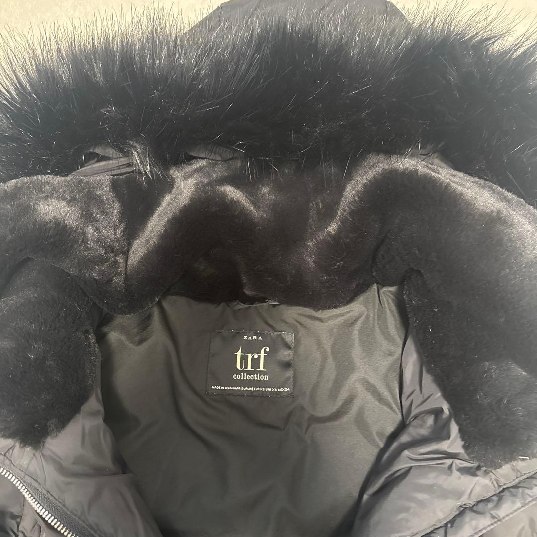 ZARA TRF Collection ブラック ダウンジャケット XS