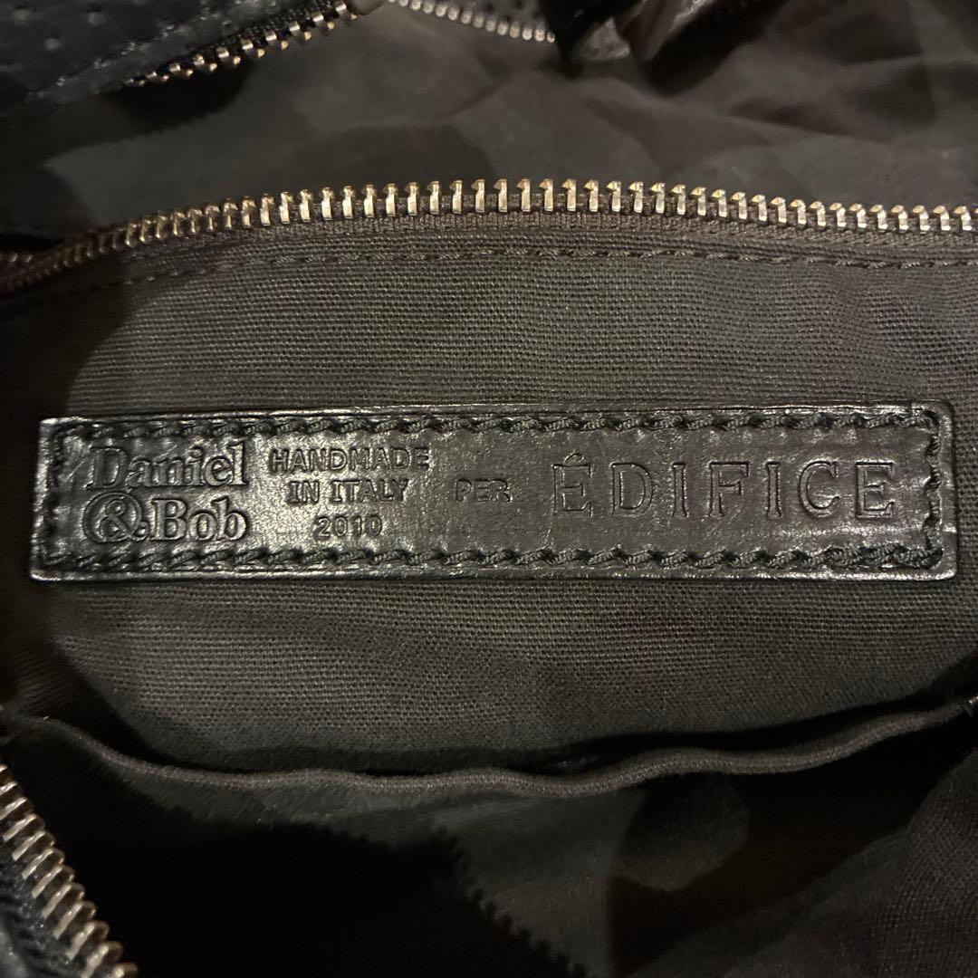 エディフィス別注　Daniel & Bob 黒 パンチング加工　トートバッグ