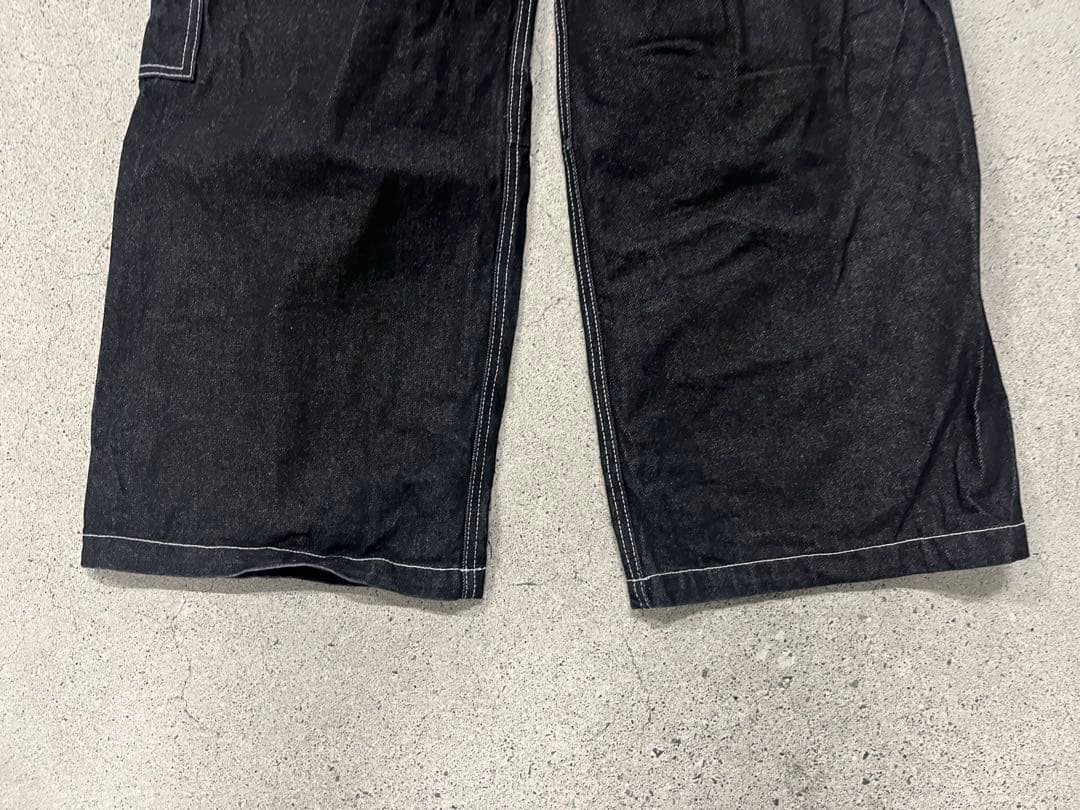 【BLESSUブレスユー】ダブルニーリジットデニムパンツ ブラック L 完売品