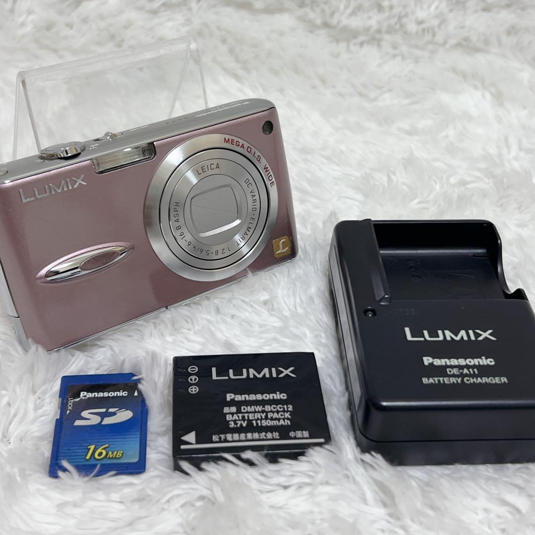 完動品 Panasonic LUMIX DMC-FX01 ピンク コンデジ