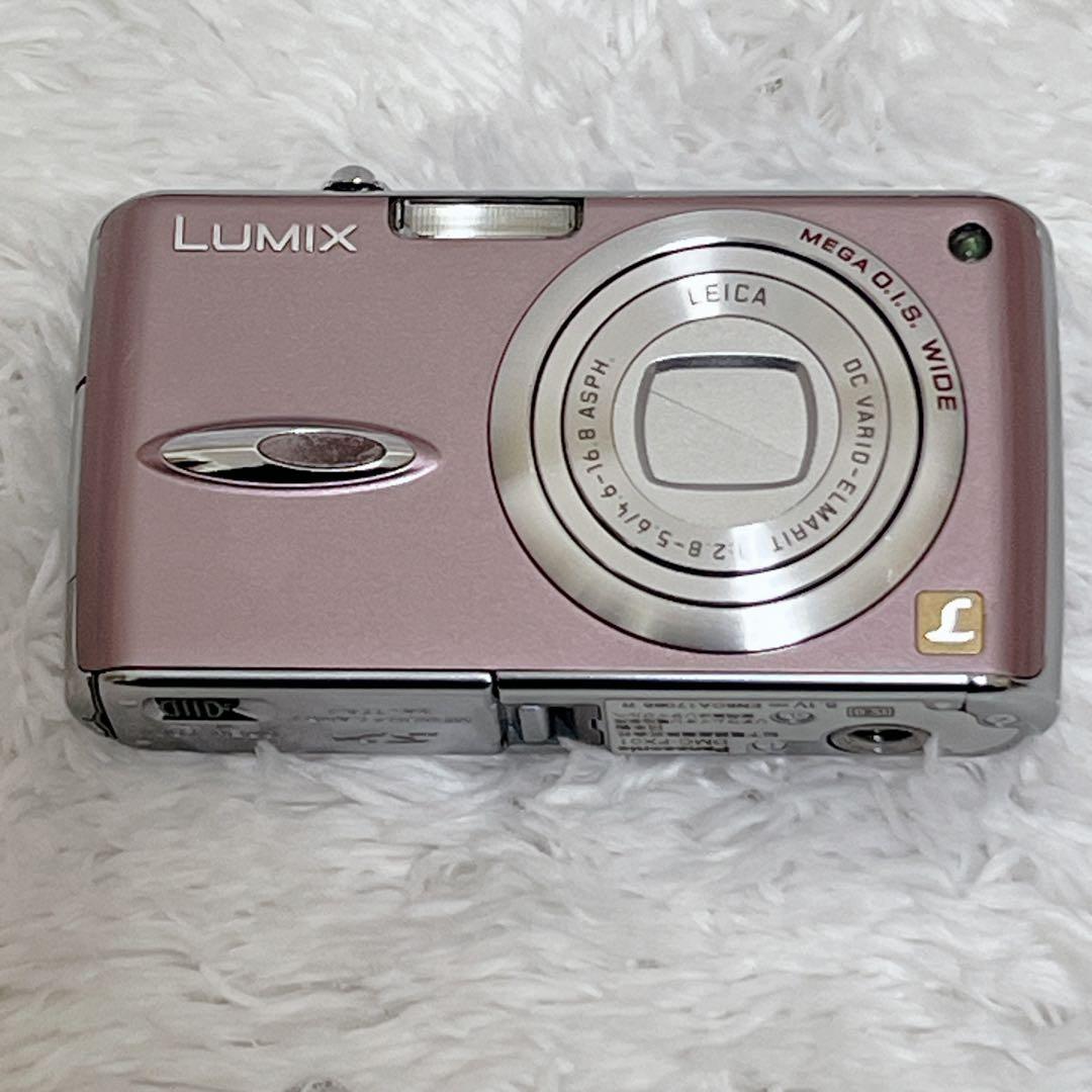 完動品 Panasonic LUMIX DMC-FX01 ピンク コンデジ