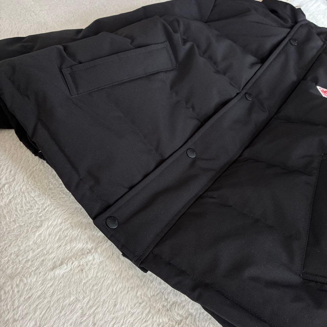 極美品 ダントン Bshop ダウンジャケット 黒 ファーフード付き レディース