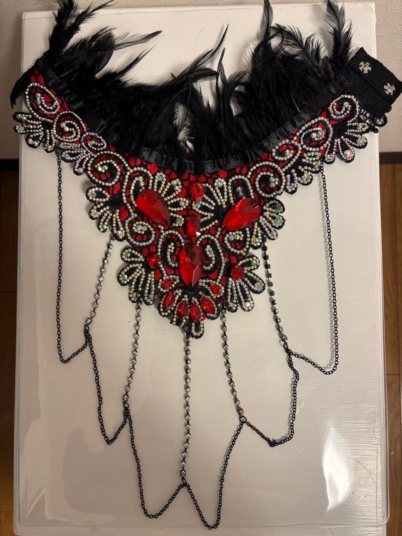 bbb＊エジプト製＊ベリーダンス 衣装セットアップ (赤と黒)オリエンタル