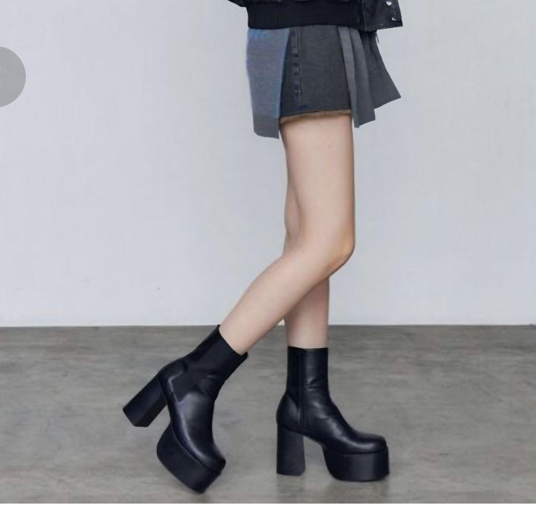 【最終値下げ】EMODA ラウンドサイドゴアブーツ Sサイズ