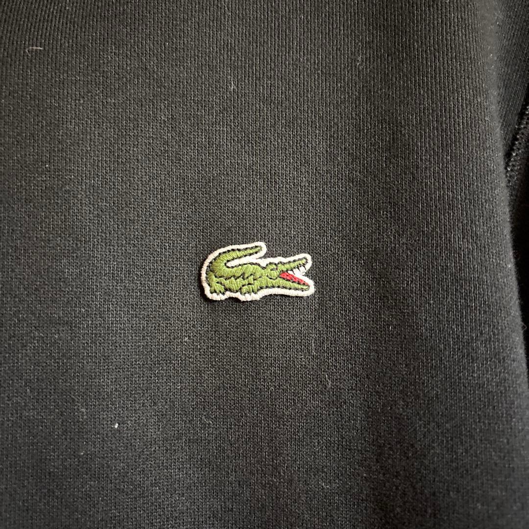 LACOSTE ブラックパーカー US S