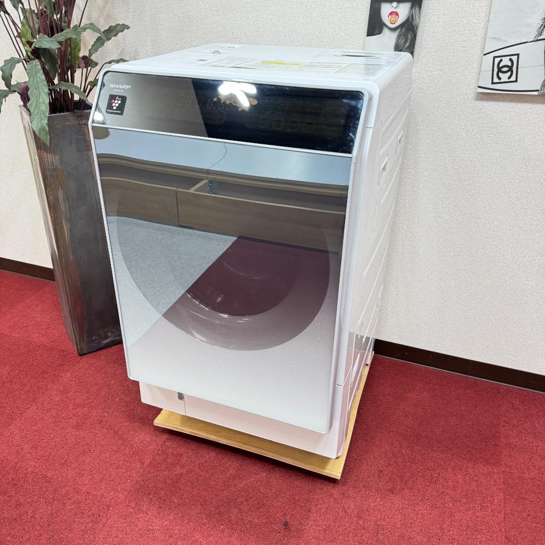 2 都内23区配送無料　美品シャープドラム式洗濯乾燥機2018年製　11/6㎏