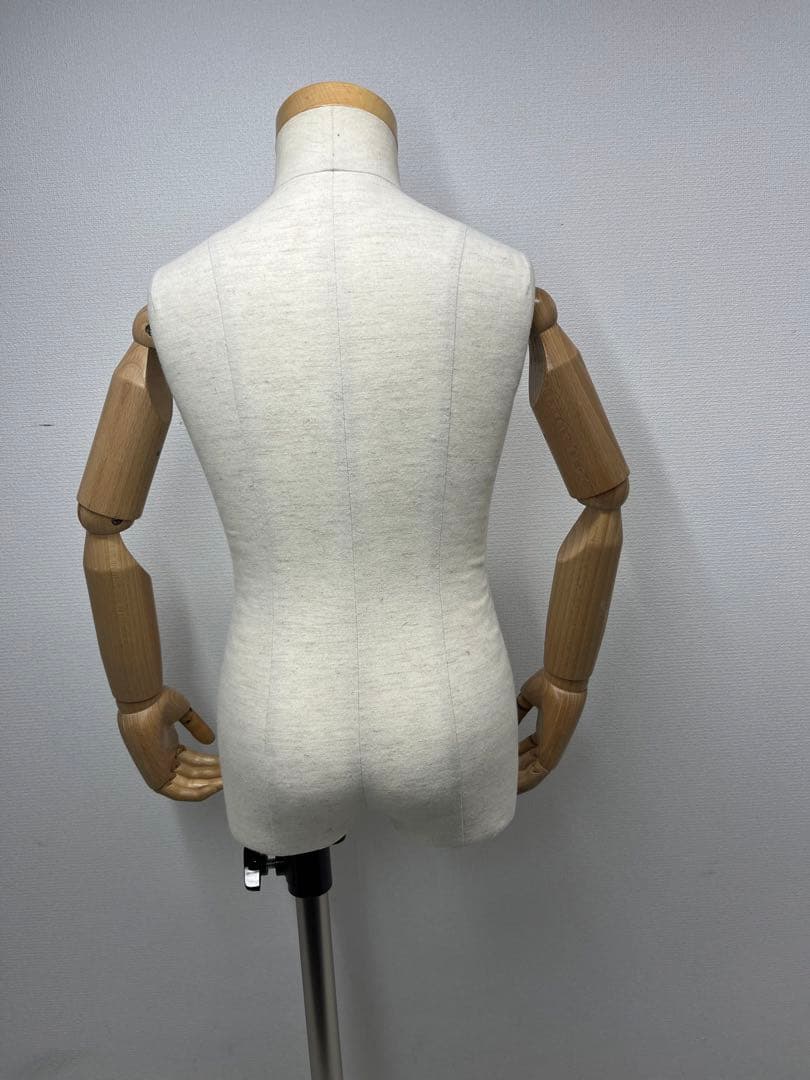 キッズ　子供 半身 腕付き トルソー 幼児　アイボリー マネキン 土台付