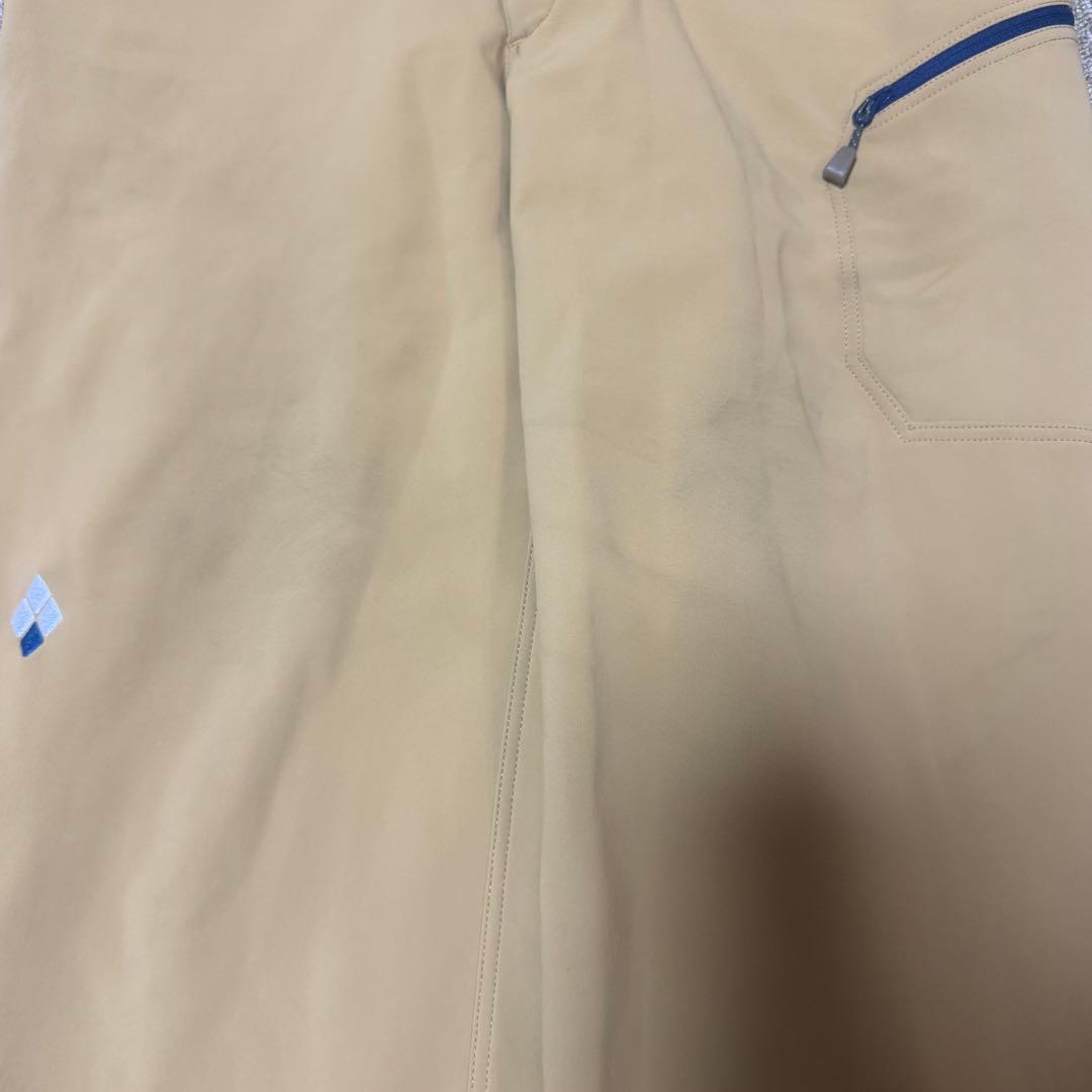 mont-bell ベージュ フルジップオーバーオール モンベル 裏起毛 ツナギ