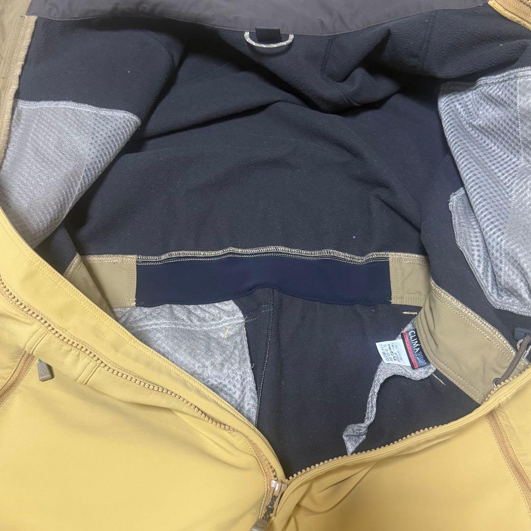 mont-bell ベージュ フルジップオーバーオール モンベル 裏起毛 ツナギ