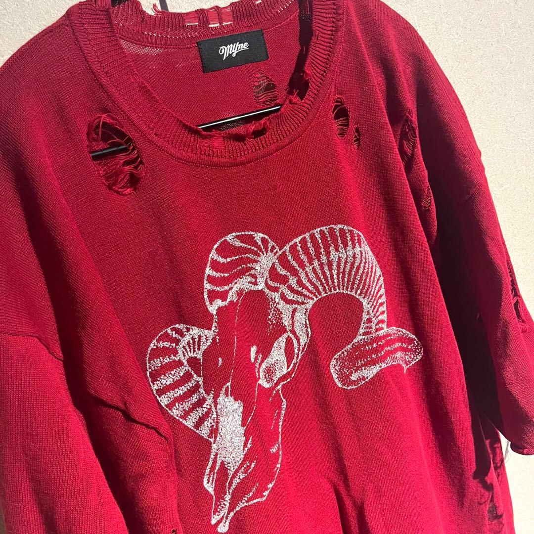 Printed Knit Tee [ G10TS024 ] Myne / マイン