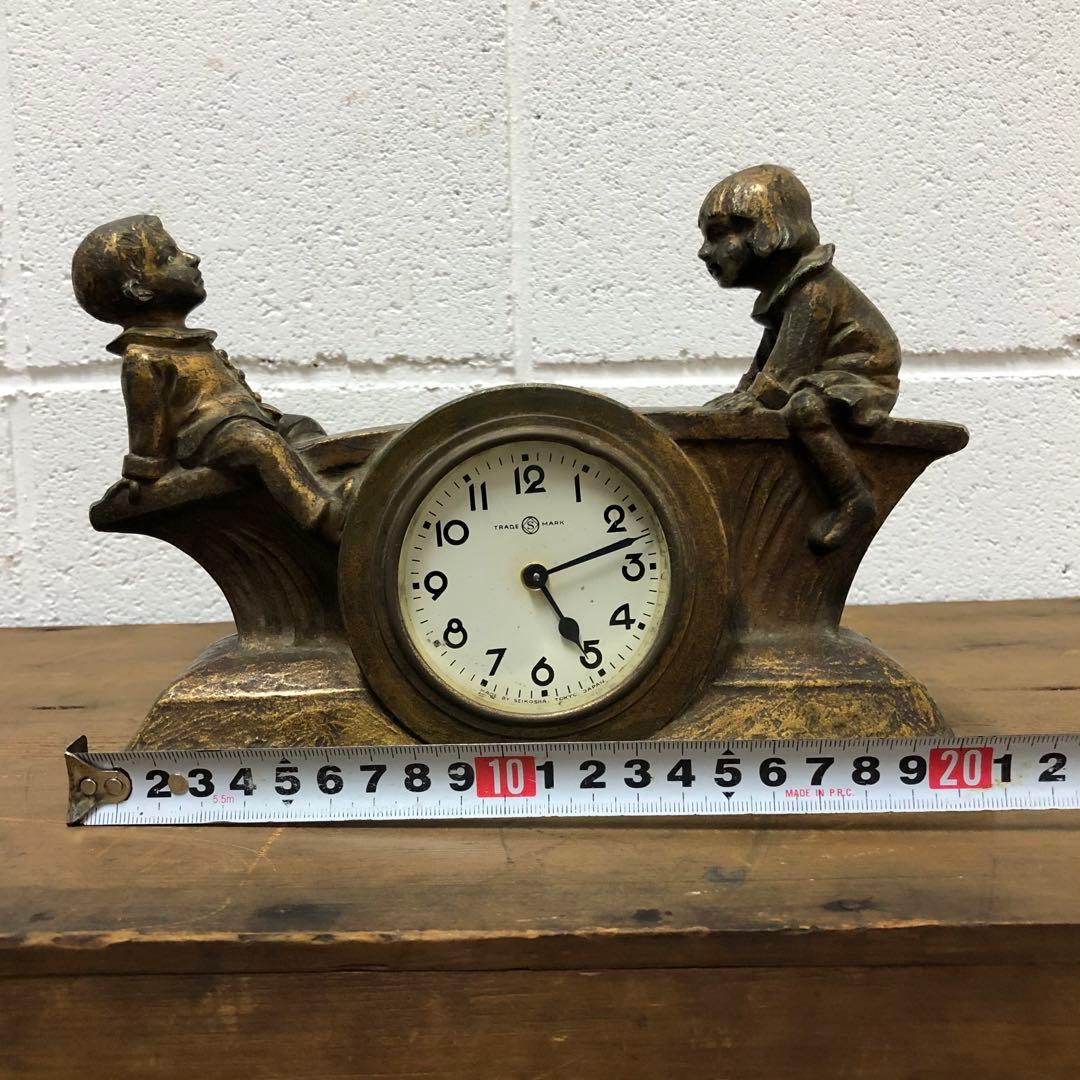 精工舎　SEIKOSHA TRADE S MARK 置時計　ヴィンテージ