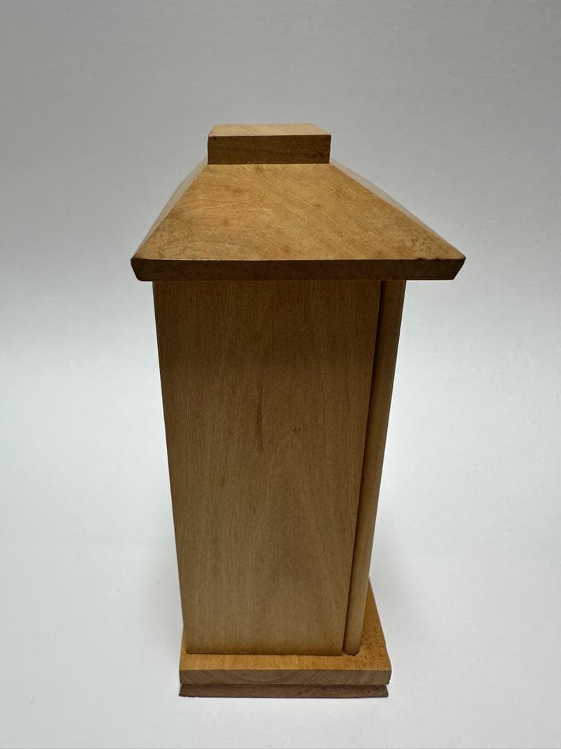 厨子入り仏像 木彫り 極小仏像　四天王　広目天立像