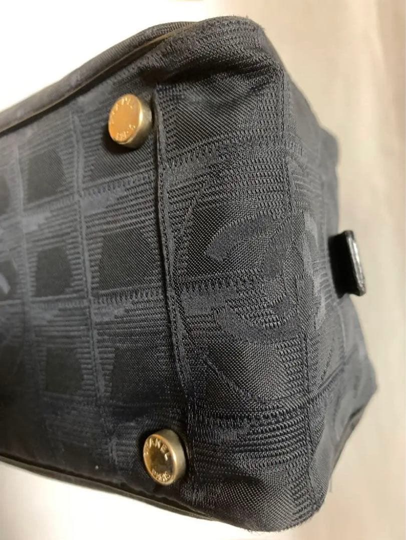 【中古】美品　CHANEL シャネル トラベルラインボストンバッグ