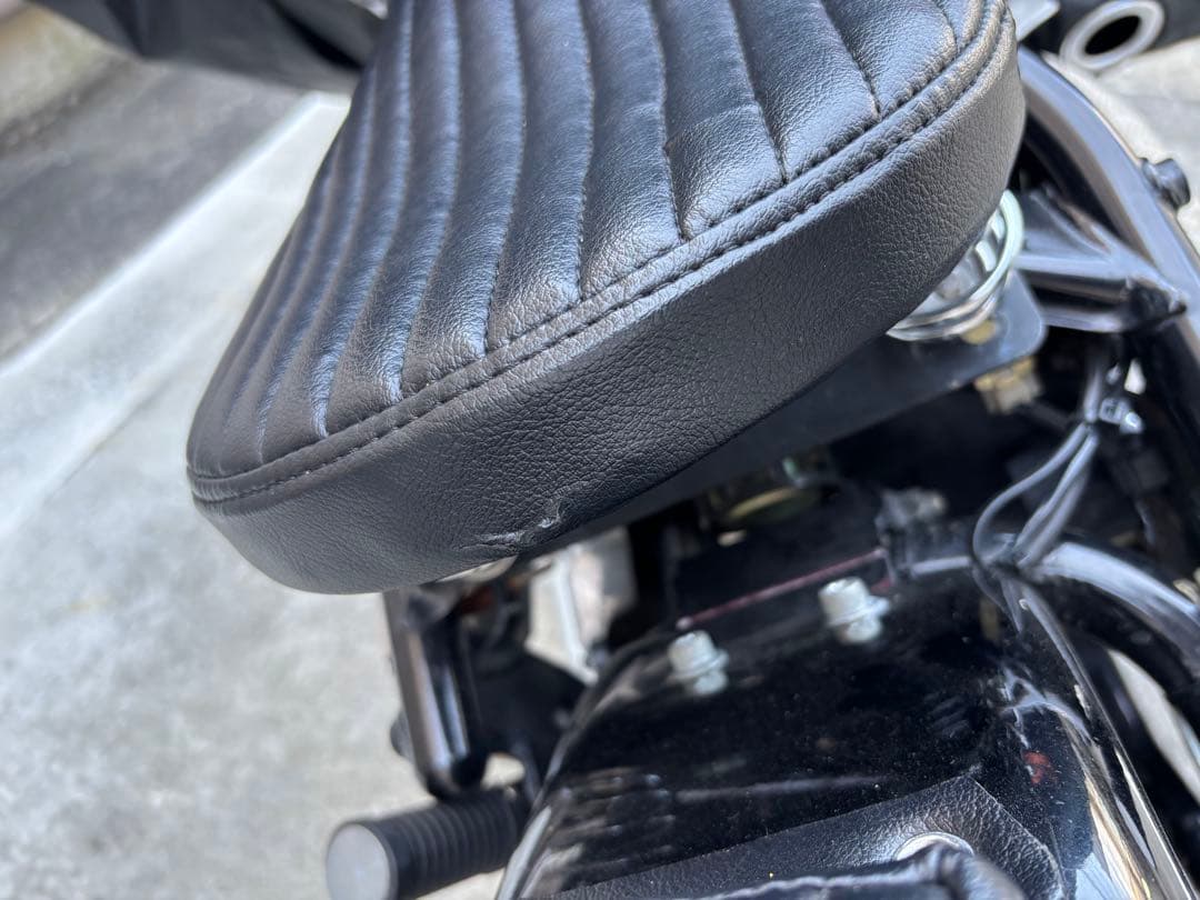 ベイツタイプ ソロシート ピリオン BK ハーレー チョッパー sr