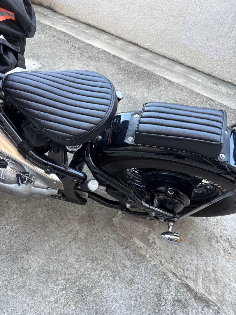 ベイツタイプ ソロシート ピリオン BK ハーレー チョッパー sr