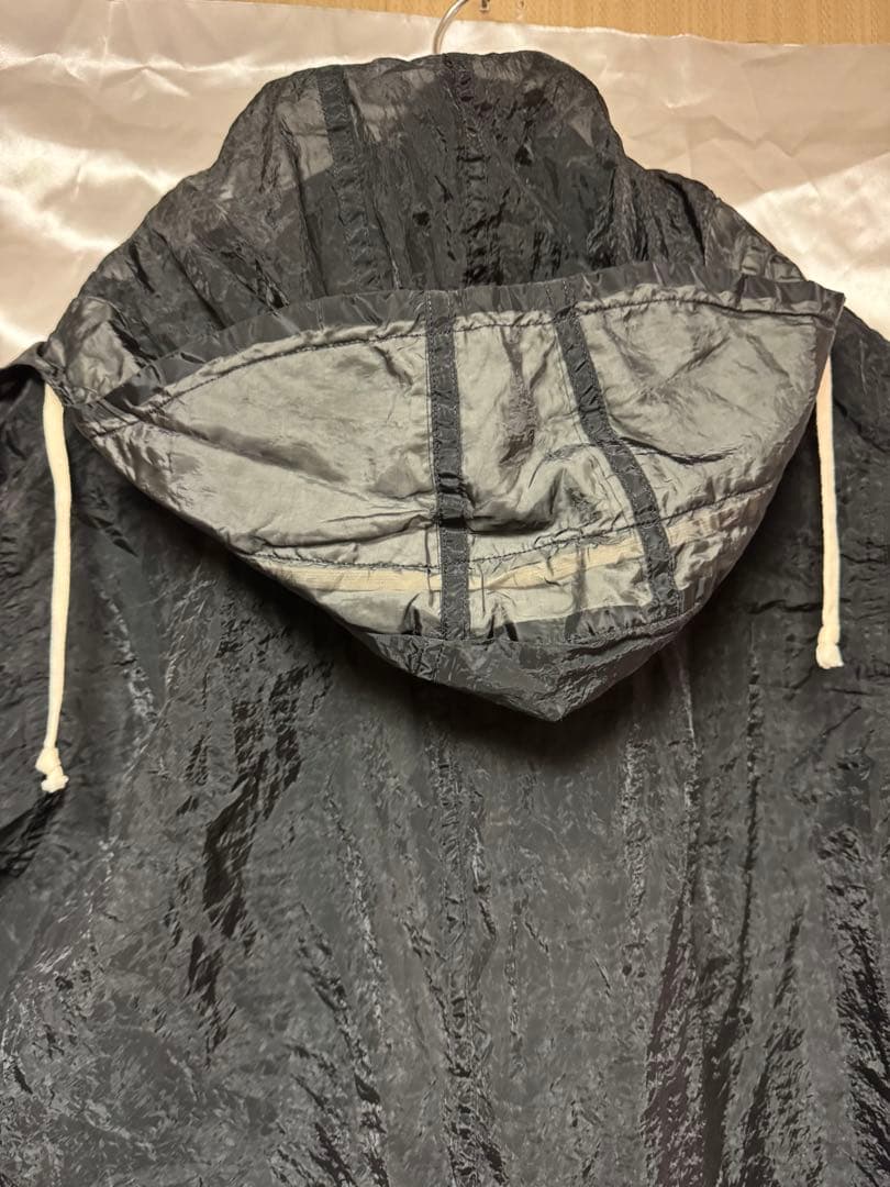 BLACK COMME des GARCONS シースルーモッズコート　XL