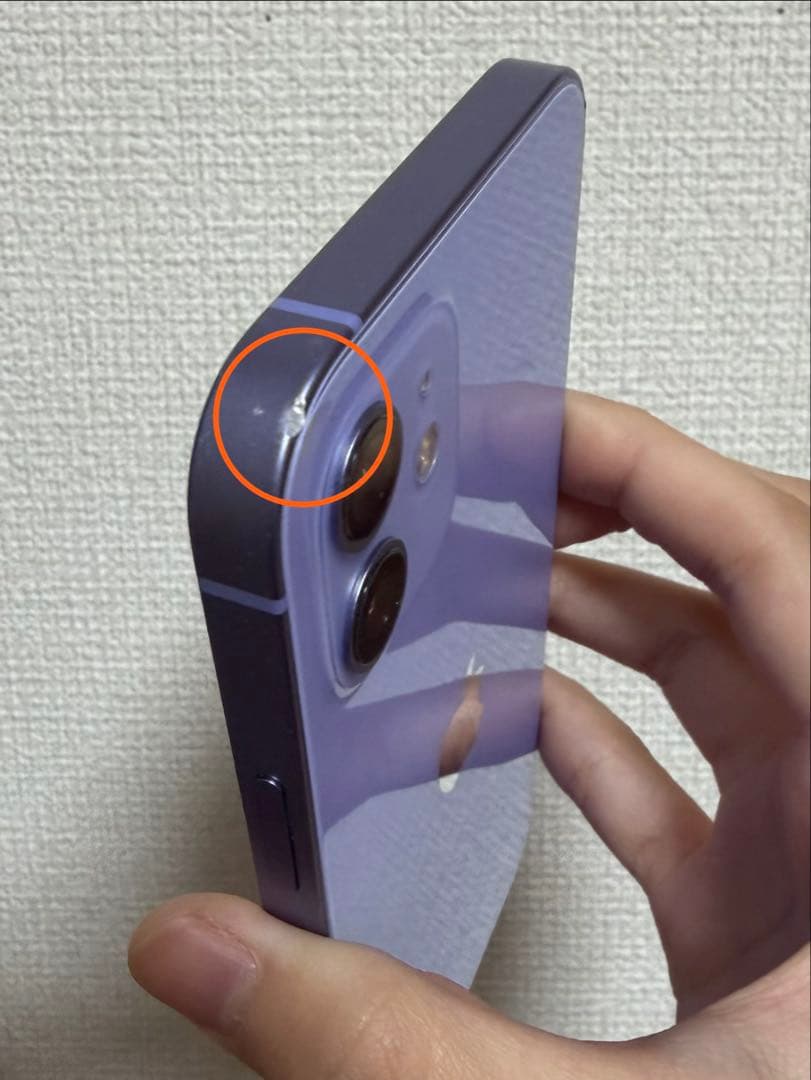 仮*王様 Apple iPhone 12 パープル 本体　ジャンク品　SIMロッ