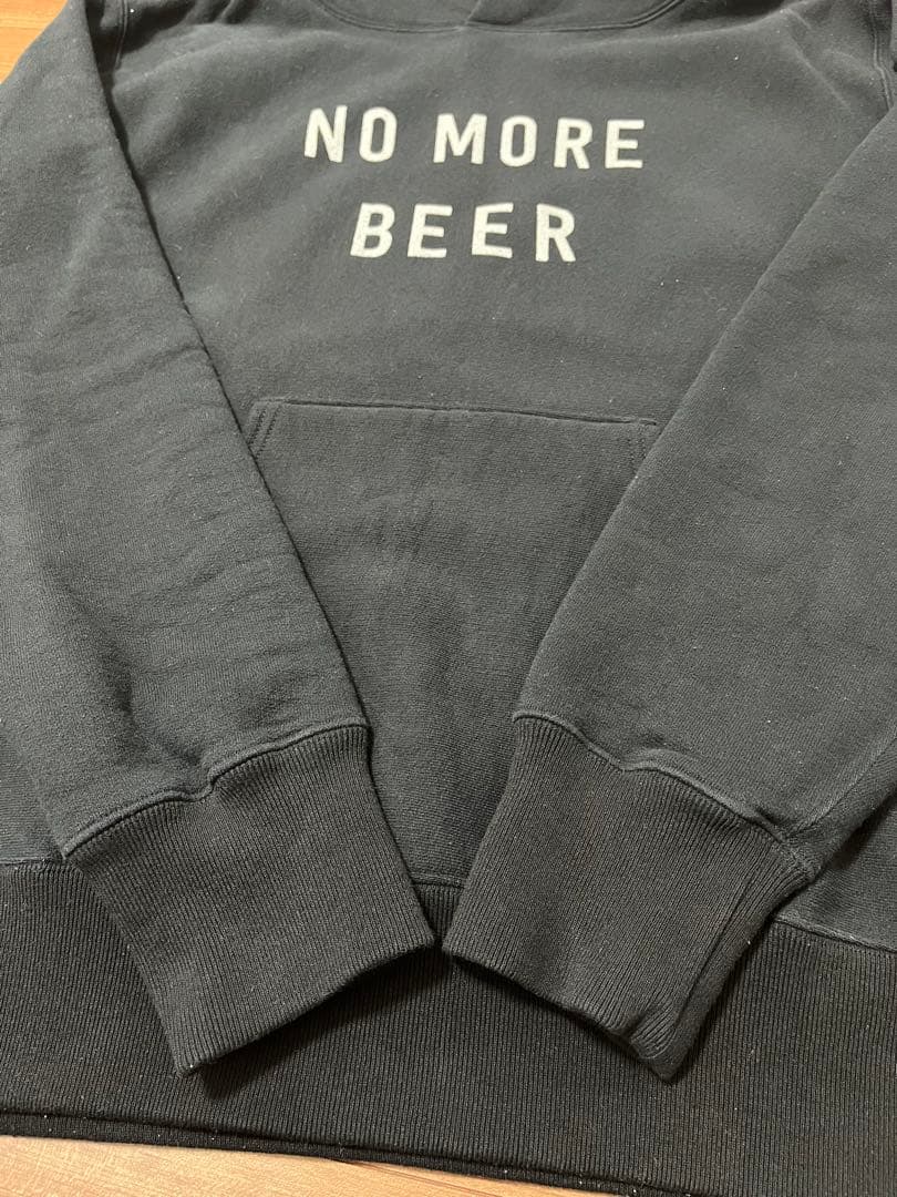 タコマフジ　パーカー　NO MORE BEER Mサイズ　ブラック