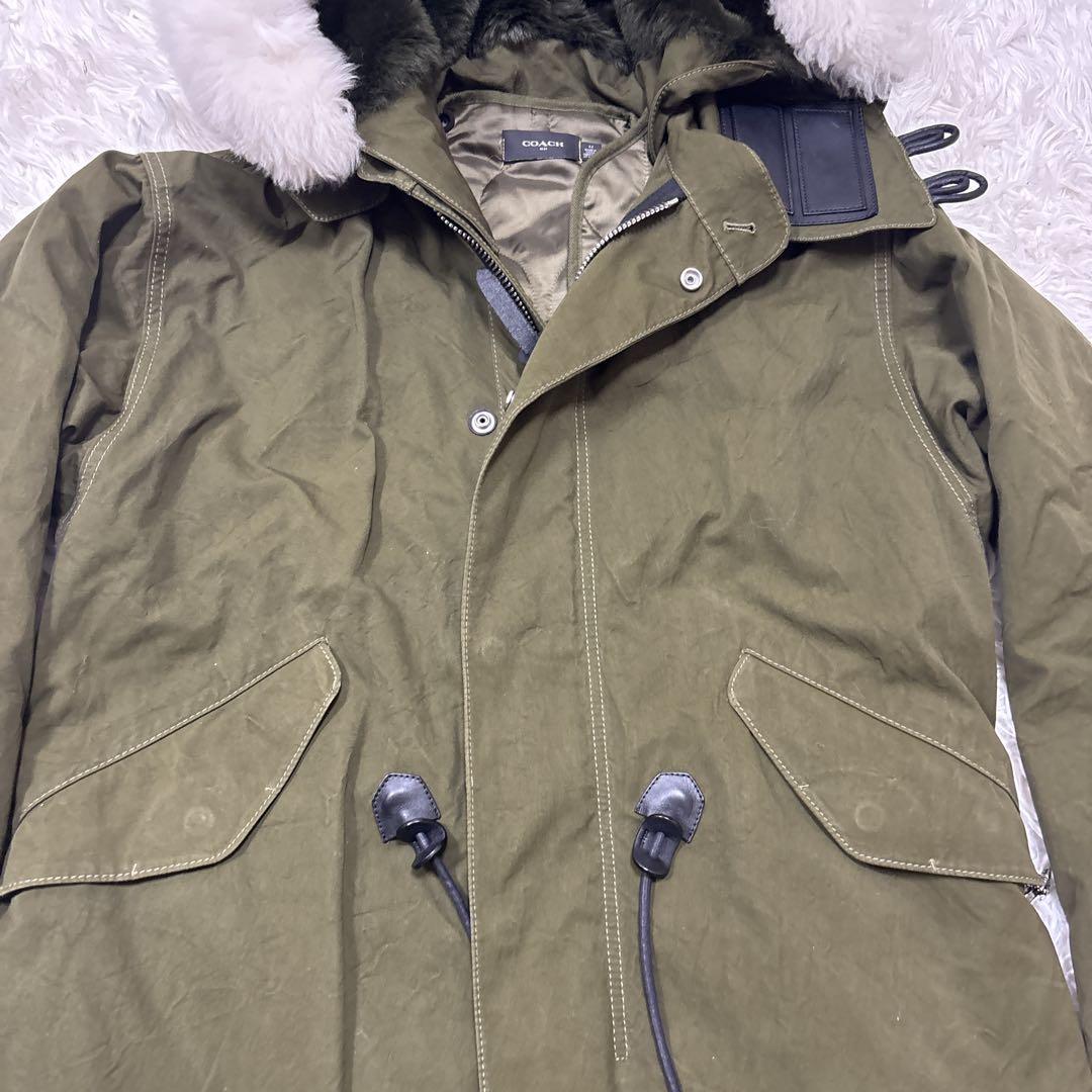 【大人気】コーチ　モッズコート　ライナー付　恐竜　44