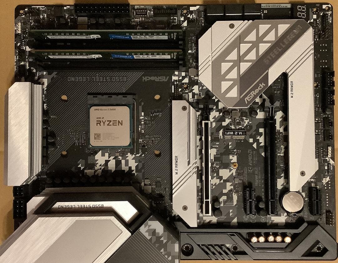 Ryzen5600G、DDR4-3200 32GB、M/B、電源、HDD 2T