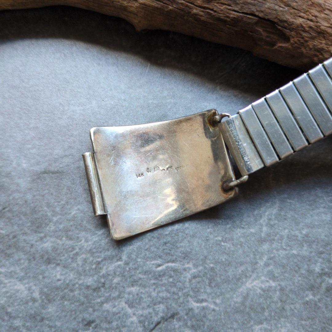 インディアンジュエリー　Gary reevesウォッチバンド　14K ナバホ