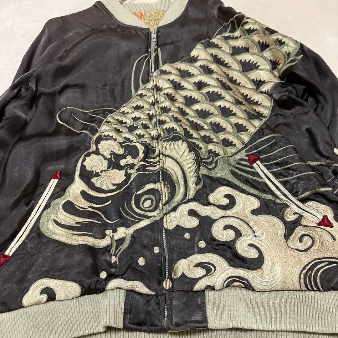 花旅楽団　ハナタビガクダン　鯉 龍　スカジャン　XL